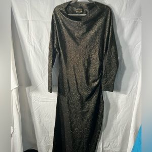 Vivienne Westwood Anglomania dress in metallic bronze brown color
